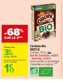 céréales bio Chocapic