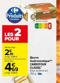 beurre Carrefour