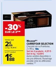 chocolat noir Carrefour