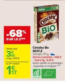 céréales bio Chocapic