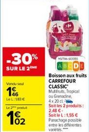 boisson aux fruits Carrefour