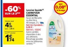 lessive liquide Carrefour
