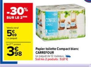 papier toilette Carrefour