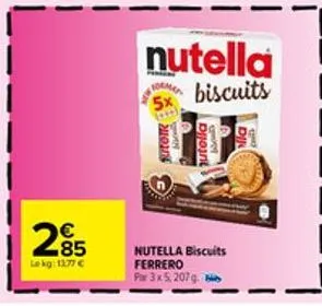 biscuits nutella