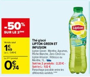 thé glacé Lipton