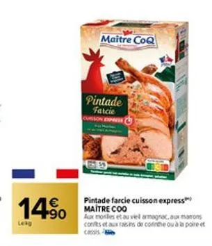 raisins maître coq