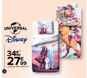 UNIVERSAL  DISNEY  34€  27⁹9  La parure 140 x 200 cm  RIT  