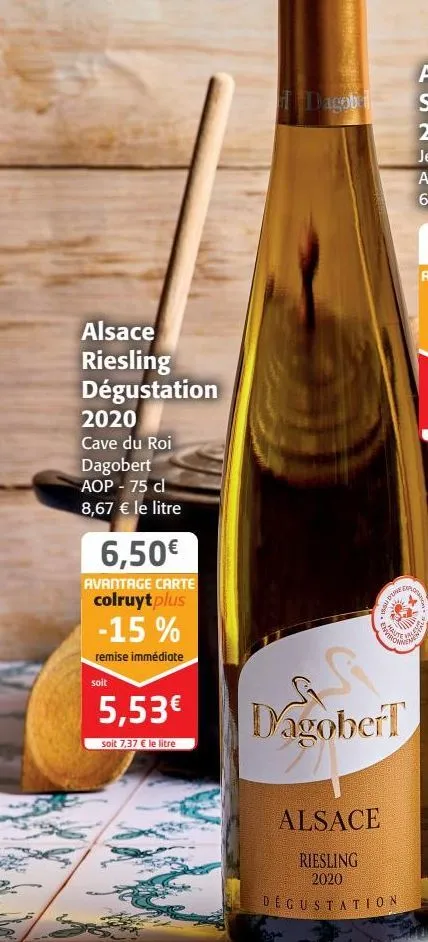 alsace riesling dégustation 2020