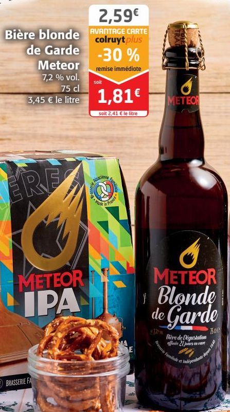 Bière blonde de Garde Meteor