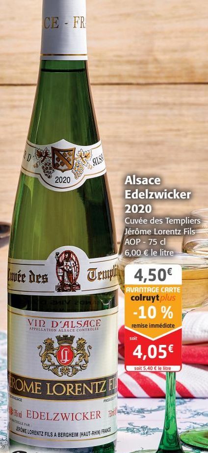 Alsace Edelzwicker 2020