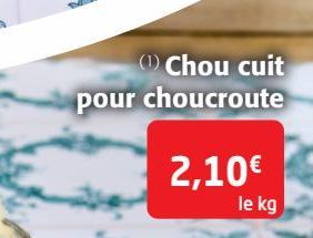 Chou cuit pour choucroute