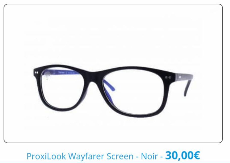 ProxiLook Wayfarer Screen - Noir - 30,00€ 