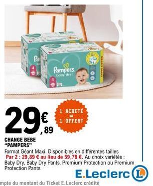 bébé Pampers