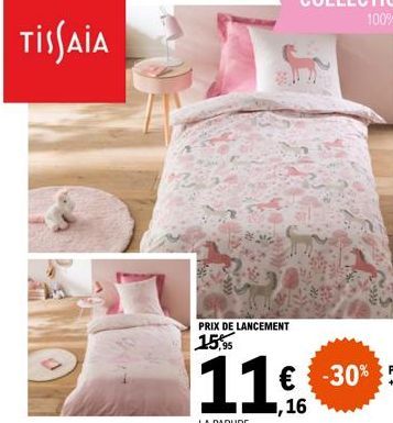 TISSAIA  PRIX DE LANCEMENT  15,95  11€ 30  LA PARURE  