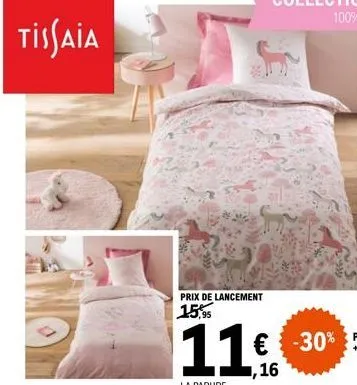 tissaia  prix de lancement  15,95  11€ 30  la parure  