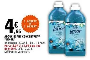 Promo ADOUCISSANT LENOR FRESH AIR chez E.Leclerc Express