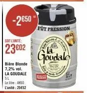 bière blonde la goudale