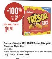 -100%  LE 3E  SOIT PAR 3 L'UNITÉ:  1€70  Willinge  NOUVEAU  TRESOR  STIX 