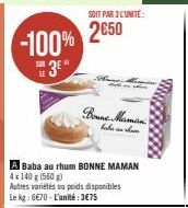 baba au rhum Bonne maman