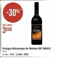 vinaigre balsamique maille