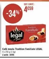café moulu legal
