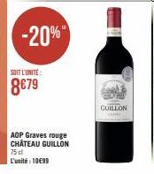 -20%  SOIT L'UNITE:  8€79  GUILLON  AME 