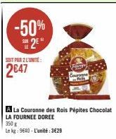 -50% 2*  SOIT PAR 2 L'UNITE:  2€47  Finge  Couronne  Rich 