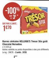 -100%  LE 3E  SOIT PAR 3 L'UNITÉ:  1€70  NOUVEAU  Willinge  TRESOR  STIX 