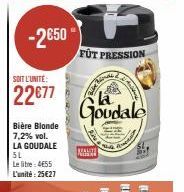 bière blonde La Goudale