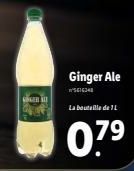 GINGER  Ginger Ale  16348  La bouteille de L  07⁹ 