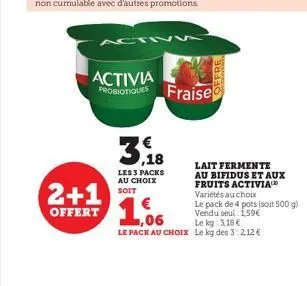 promos activia