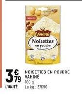 noisettes Vahiné