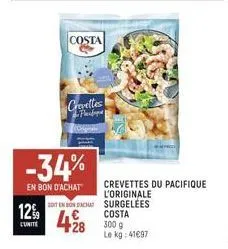 crevettes costa