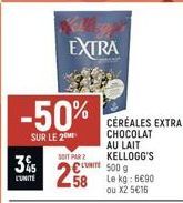 chocolat au lait Kellogg's