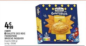 galette des rois Pasquier