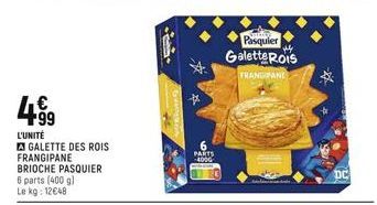 galette des rois Pasquier