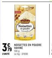 noisettes Vahiné