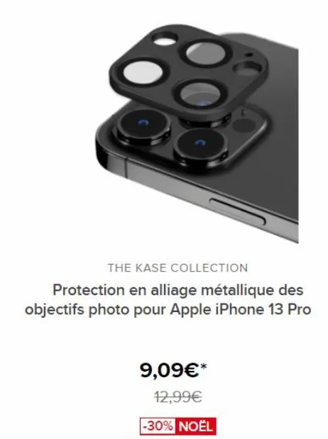 the kase collection  protection en alliage métallique des objectifs photo pour apple iphone 13 pro  9,09€* 12,99€  -30% noël 