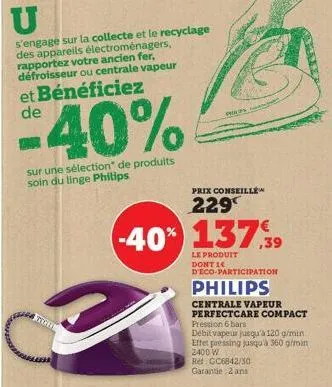 centrale vapeur philips