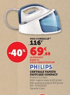 centrale vapeur Philips