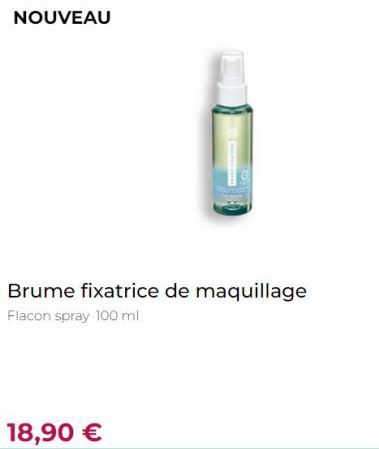 Brume fixatrice de maquillage Flacon spray 100 ml  18,90 €  