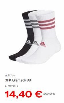 adidas 3PK Glamsck 99 S. Moyen, L  14,40 €  20,40 € 