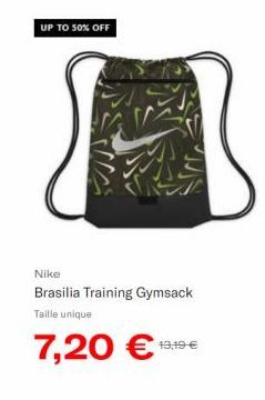 UP TO 50% OFF  Nike  Brasilia Training Gymsack  Taille unique  7,20 €1919-€ 