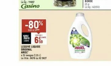 lessive liquide ariel