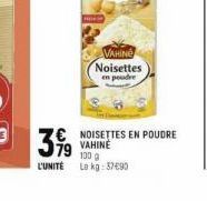 noisettes Vahiné