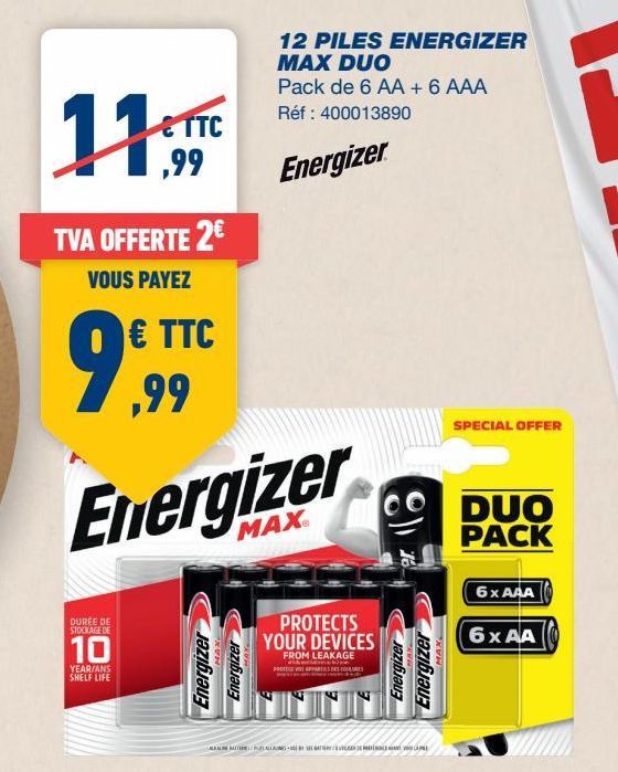 piles Energizer