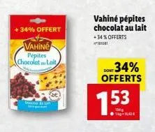 chocolat au lait vahiné