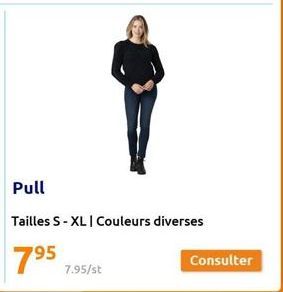 Pull  Tailles S-XL I Couleurs diverses  Consulter 