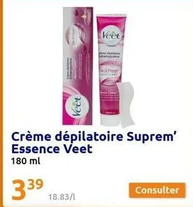 crème dépilatoire veet