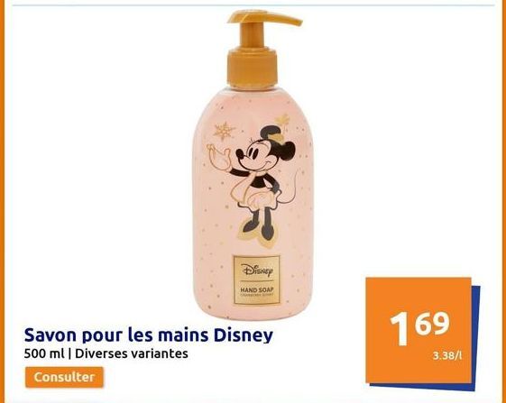 savon pour les mains Disney